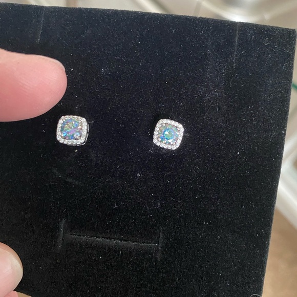 Mystic Topaz Stud Earrings - Picture 4 of 5